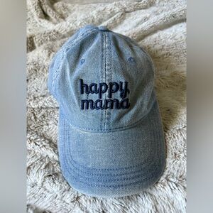 Blue Denim 'Happy Mama' Baseball Cap